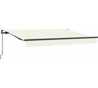vidaXL Store rétractable Crème 250 x 200 cm Tissu