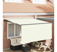 vidaXL Store rétractable Crème 350 x 250 cm Polyester et aluminium
