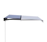 vidaXL Store rétractable manuel 300 x 250 cm bleu et blanc