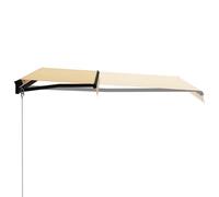 vidaXL Store rétractable manuel 300 x 250 cm jaune et blanc