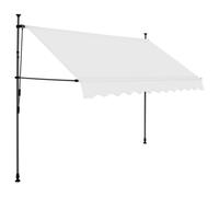 vidaXL Store rétractable manuel avec LED 250 cm Crème