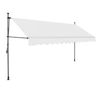 vidaXL Store rétractable manuel avec LED 350 cm Crème