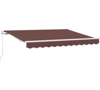 vidaXL Store rétractable marron 250 x 200 cm en tissu