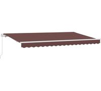 vidaXL Store rétractable marron 400 x 200 cm en tissu