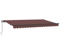 vidaXL Store rétractable marron 400 x 200 cm en tissu