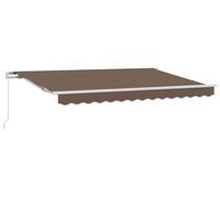 vidaXL Store rétractable taupe 3 x 2 m en tissu