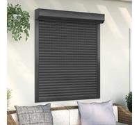 vidaXL Store Roulant Anthracite 110 x 130 cm Aluminium et Polyuréthane