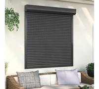 vidaXL Store Roulant Anthracite 130 x 140 cm Aluminium et Polyuréthane