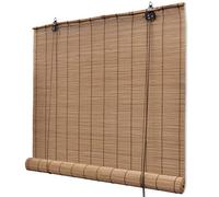 vidaXL Store Enrouleur Bambou Brun Fenêtre Store Tamisant Occultant Rideau
