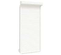 Vidaxl Store Roulant Blanc 100 X 210 Cm Aluminium Et Polyuréthane