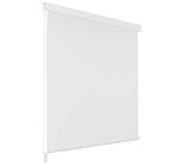 vidaXL Store roulant de douche 120x240 cm Blanc – Rideau de douche pour salle de bain 142843