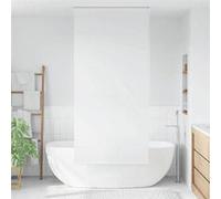 vidaXL Store Roulant de Douche 120x240cm Blanc Rideau de Douche Salle de Bain 142843 Blanc G