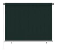 vidaXL Store roulant d'extérieur 180x140 cm Vert foncé PEHD G