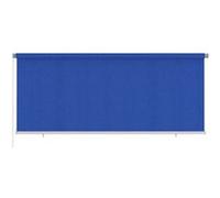 vidaXL Store roulant d'extérieur 350x140 cm Bleu PEHD G