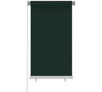 vidaXL Store roulant d'extérieur 80x140 cm Vert foncé PEHD G
