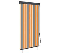 vidaXL Store roulant d'extérieur 80x250 cm Jaune et bleu