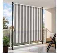 Store d'extérieur vidaXL, anthracite et blanc, 150 x 270 cm