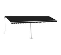 vidaXL Store sur pied Manuel rétractable 600x300 cm Anthracite