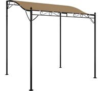 vidaXL Store taupe 2x2,3 m 180 g/m² tissu et acier