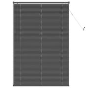 vidaXL Store Vénitien Gris Argenté 150 x 80 cm 25 mm PVC