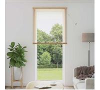 vidaXL Store vénitien Marron clair avec motif 213 x 90 cm PVC 25 mm - Réglable protection vie privée