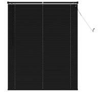 vidaXL Store Vénitien Noir 150 x 120 cm PVC, Solution Moderne de Stores vénitiens, durables pour Bureau à Domicile, Filtration de lumière réglable, Protection de la Vie privée