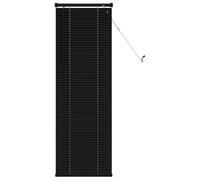 vidaXL Store Vénitien Noir 150 x 60 cm 25 mm PVC, Solution Moderne de Stores vénitiens, durables pour Bureau à Domicile, Filtration de lumière réglable, Protection de la Vie privée