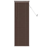 Vidaxl Store Vénitien Réglable Marron Foncé Avec Motif 150 X 50 Cm Pvc