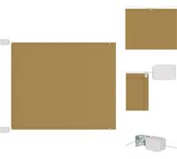 vidaXL Store vertical Beige 140x1200 cm Tissu Oxford - Parasols & Protection solaire