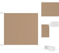 vidaXL Store vertical Taupe 140x420 cm Tissu Oxford - Parasols & Protection solaire