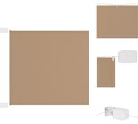 vidaXL Store vertical Taupe 140x600 cm Tissu Oxford - Parasols & Protection solaire