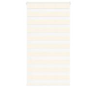 vidaXL Store zèbre Beige marbré Largeur du Tissu 65,9 cm Polyester, Store à Enrouleur zébré, Store zébré pour fenêtre, Store zébré pour vitre