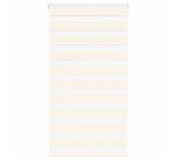 vidaXL Store zèbre beige marbré largeur du tissu 70,9 cm polyester, store à enrouleur zébré, store zébré pour fenêtre, store 4014646