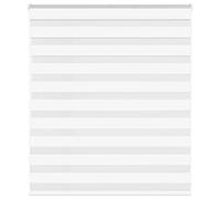 vidaXL Store zèbre Blanc 130 x 100 cm – Largeur du tissu 125,9 cm – Polyester