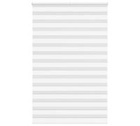 vidaXL Store zèbre Blanc 145x200 cm Largeur du Tissu 140,9cm Polyester, Store à Enrouleur zébré, Store zébré pour fenêtre, Store zébré pour vitre
