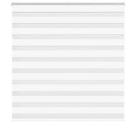 vidaXL Store zèbre blanc 150x100 cm largeur du tissu 145,9cm polyester, store à enrouleur zébré, store zébré pour fenêtre, 4014739