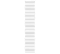 vidaXL Store zèbre Blanc 50x200 cm Largeur du Tissu 45,9 cm Polyester, Store à Enrouleur zébré, Store zébré pour fenêtre, Store zébré pour vitre