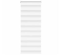vidaXL Store zèbre blanc 65x100 cm largeur du tissu 60,9 cm polyester, store à enrouleur zébré, store zébré pour fenêtre, 4014722