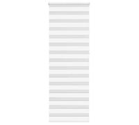 vidaXL Store zèbre Blanc 90x230 cm Largeur du Tissu 85,9 cm Polyester, Store à Enrouleur zébré, Store zébré pour fenêtre, Store zébré pour vitre