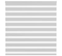 vidaXL Store zèbre Gris Clair Largeur du Tissu 145,9 cm Polyester, Store à Enrouleur zébré, Store zébré pour fenêtre, Store zébré pour vitre