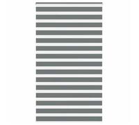 vidaXL Store zèbre gris foncé largeur du tissu 120,9 cm polyester, store à enrouleur zébré, store zébré pour fenêtre, store 4014162