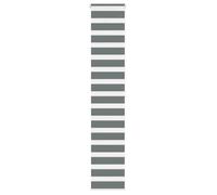 vidaXL Store zèbre gris foncé largeur du tissu 40,9 cm polyester, store à enrouleur zébré, store zébré pour fenêtre, store 4014146