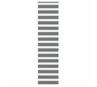 vidaXL Store zèbre gris foncé largeur du tissu 60,9 cm polyester, store à enrouleur zébré, store zébré pour fenêtre, store 4014150