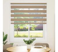 vidaXL Store zèbre largeur tissu 120,9 cm - Marron sable