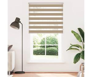 vidaXL Store zèbre largeur tissu 125,9 cm - Marron sable