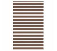 vidaXL Store zèbre marron 140x230cm largeur du tissu 135 9cm polyester store à enrouleur zébré store zébré pour fenêtre 4014399