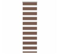 vidaXL Store zèbre marron 40x150 cm largeur du tissu 35 9 cm polyester store à enrouleur zébré store zébré pour fenêtre 4014327