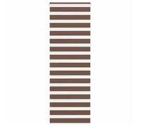 vidaXL Store zèbre Marron 80x200 cm Largeur du Tissu 75,9 cm Polyester, Store à Enrouleur zébré, Store zébré pour fenêtre, Store zébré pour vitre