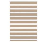 Vidaxl Store Zèbre Marron Sable Largeur Du Tissu 95,9 Cm Polyester