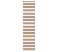 vidaXL Store zèbre marron sable largeur du tissu 55,9 cm polyester, store à enrouleur zébré, store zébré pour fenêtre, store 4014565